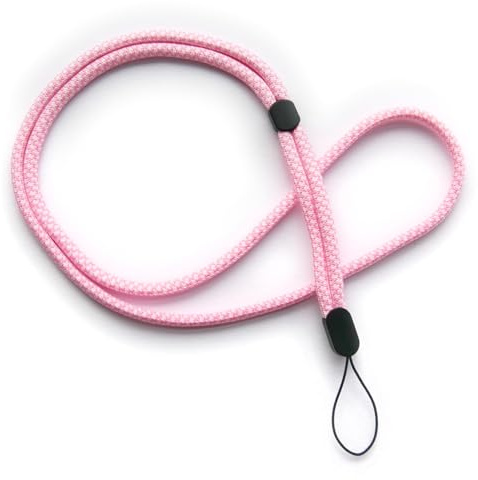 trage.band® cordon tour de cou long réglable, blanc-rose