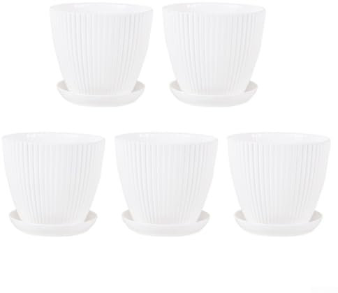 Macetas de diseño minimalista, macetas de plástico de 6 pulgadas, para decorar cualquier espacio