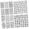 DIYEAH 20 Stück Buchstaben Vorlage Kleine Schablonen Zum Basteln Vorlagen Buchstaben Malvorlagen Schablonen Für Buchstaben Schablonen Für Scrapbooking DIY Scrapbook Schablonen