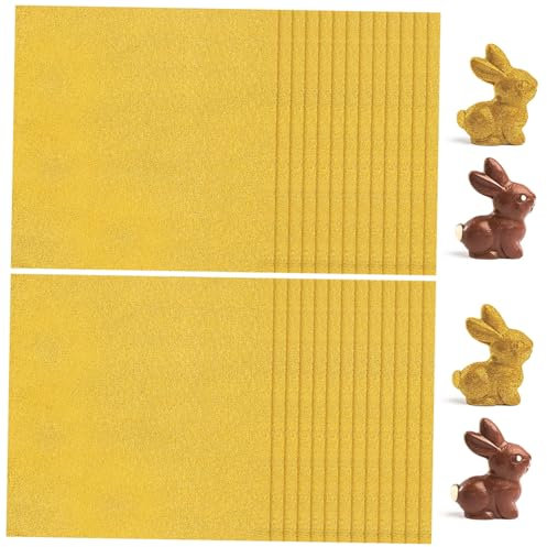 PHENOFICE 200stücke Goldene Alufolienblätter Für Schokoladenverpackung Lebensmittelecht Zum Verpacken Von Pralinen Und Süßigkeiten Für Partys Und Feiertage Mit Feuchtigkeitsblockierender Fun