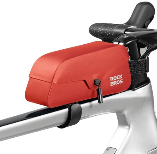 ROCKBROS Fahrrad Oberrohrtasche 100% Wasserdicht mit magnetischem Deckel Fahrradrahmentasche Dreieckstasche für Gravelbike Rennrad und MTB