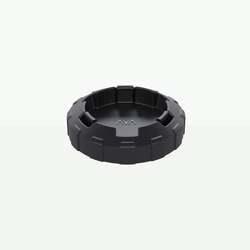 AVA Replacement Lid for Foam Cannon with Leak-Proof Airtight Seal, Black Plastic Material, Threaded Design with Grooves