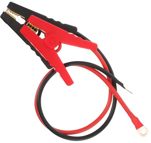 LALADEFIEE Câble de Démarrage 2 Pièces 05 M 8 Mm² avec Pinces à Ressort 100 A en Cuivre Pur Connecteurs pour Électrificateurs de Clôture Électrique Agricole Accessoires pour Clôtures