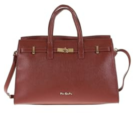 Pierre Cardin Damen Handtasche aus echtem Leder Made in Italy 37,5x24,5x13 cm 1926