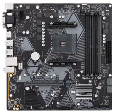 Gaming WiFi Carte mère Fit for ASUS Prime B450M-A Compatible Ryzen 5 5600G, 3600X, 5700X, 5800X3DCPU, DDR4 128 Go, 2 x M., HDMI, PCIe 3.0, mATX, AM4