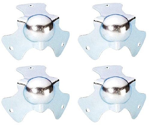 4x Adam Hall 4115 - Kugelecken klein 44 mm hoch, Stahl verzinkt, Kugel-Ecke