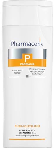Pharmaceris P Puri-Ichtilium, Waschgel für Körper und Kopfhaut, Reinigungsgel für übermäßig Trockene Haut, Regulierung des Exfoliationsprozesses - 250 ml
