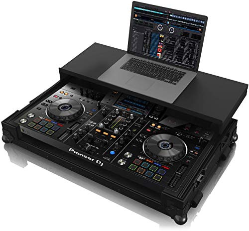 Zomo Flightcase P-XDJ-RX2 Plus NSE – kompatibel mit Pioneer DJ XDJ-RX2 – DJ Equipment Case mit Laptopablage 818 × 512 × 220 mm – Schwarz – Robustes Sperrholz