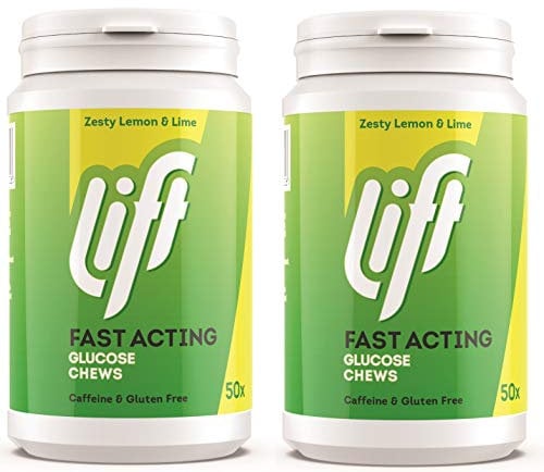 Gluco Tabs Zesty Lemon & Lime 50 Tabs 200g Fast Acting Glucose Glucotabs Tablets (2)
