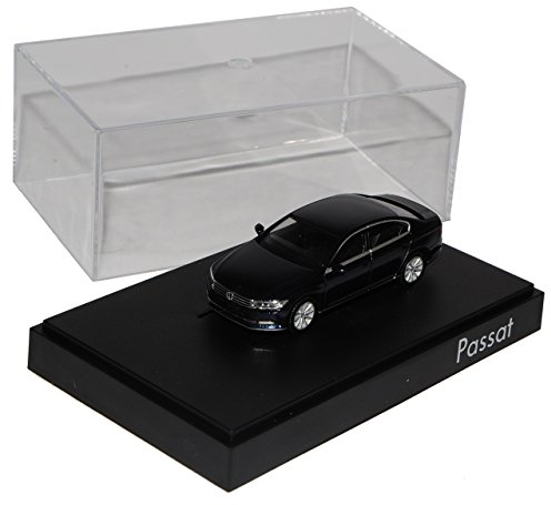 Herpa Volkwagen Passat B8 Limousine Nacht Schwarz Metallic Ab 2014 H0 1/87 Modell Auto mit individiuellem Wunschkennzeichen