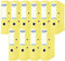 DONAU Premium Ordner Breit 10er Pack/DIN A4 / 7,5 cm / 10 Stück/Gelb/Kunststoffbezug PP/Carton Papier Schlitzordner Büroordner Aktenordner Ringordner/Grünen Punkt