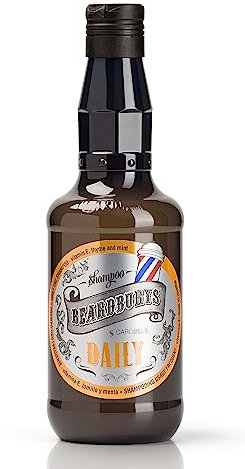 Beardburys Daily Shampoo | Sulfat- und Parabenfreies Professionelles und Feuchtigkeitsspendendes Shampoo, für die Tägliche Anwendung. Geeignet für Alle Haartypen. Menthol-Duft. 330 ml