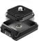 ULANZI Uka Quick Release Plate and Base Kit, UKA01 Kamera-Schnellwechselplatte mit 1/4', 3/8' Schraubgewinde, Quick Release Plates Base Compatible with Uka & F38 Plates