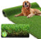 XLX TURF Dicker Kunstrasen-Teppich für drinnen und draußen, realistischer weicher Kunstrasen, Haustier-Rasen-Teppich für Hund, Garten, Rasen, Landschaft, 91 x 152 cm, Florhöhe 3,5 cm