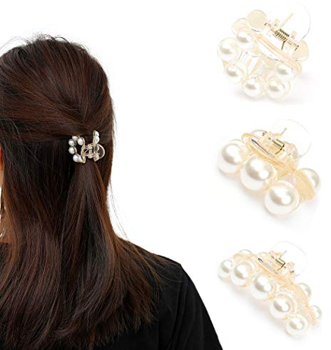 Runmi Lot de 3 mini pinces à cheveux antidérapantes pour femmes et filles