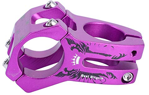 Vorbau Lila, Lenkerhebel Rennrad, Lenkrad und Vorbau 31,8 mm Fahrradschaft, Fahrradstangenschaft, Lenkerhebel für Mountainbike, Rennrad, BMX(lila)