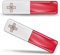 Biomar Labs® 2 x Aufkleber 3D Gel Silikon Stickers Malta Maltesisch Flag Flagge Fahne Autoaufkleber F 14
