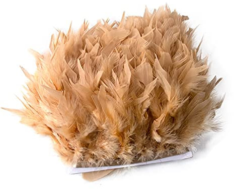 POIUL 1 Meter Flauschige Marabou Türkei Federn Trim Weiß Hochzeit Kleid Dekoration 15-20 cm Juju Hut Dekor Federn Großhandel