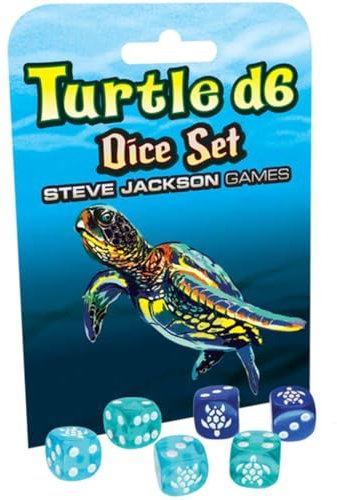 Steve Jackson Games SJG05997 Turtle D6 Dice Set (6)