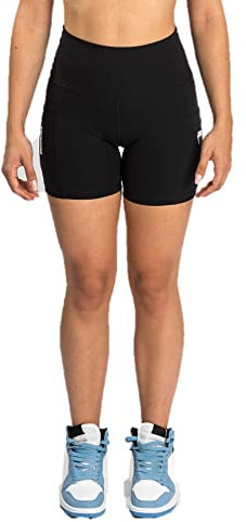Venum Damen Essentials Biker-Shorts Shorts, Schwarz, L Lang EU
