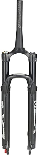 Freno A Disco MTB Forcella 1-1/826/27.5/29 in MTB Forcella Anteriore Tubo Rastremato 120mm Pressione dell'Aria da Viaggio Ammortizzatore Forcella Anteriore, Colore: Nero