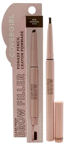 Covergirl Clean Fresh Brow Filler Pomade, 200 Blonde, Eyebrow Pencil, Ultra-Precise Tip, Creamy Formula, Highly Pigmented, Soft Matte Finish, Vegan Formula, 0.007oz