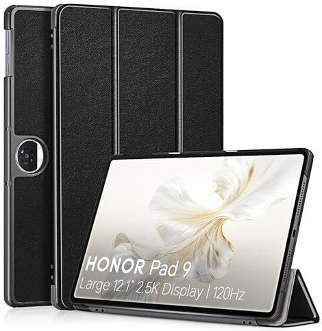 YRH for Honor Pad 9 Case 12.1 inch 2024, Slim Light Hard Shell Protective for Honor Pad 9 Tablet Case, Black