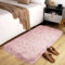 Hafaa Rugs Living Room – Fluffy Shaggy Small Area Rugs for Bedroom Anti-Slip – Modern Super Soft Thick Pile Rug - Plush Carpet Non Shedding Easy To Clean, (Pink, 50cm x 80cm)