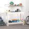 ZEYUAN Werkbank Weiß 110x50x80 cm Massivholz Kiefer, Werkstatteinrichtung, Werkbank Werkstatt, Werkzeugschrank, Werktisch, Werkzeugtisch, Werkbänke Für Heimwerker