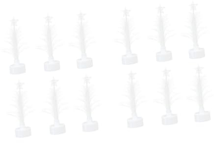 MAGICLULU 12 STK geführtes faseroptisches Licht Weihnachtsspielzeug für Kinder Glasfaser-Weihnachtsbaum LED-Weihnachtsbaum Farbiger Weihnachtsbaum Leichter Weihnachtsbaum Blitz Faserbaum