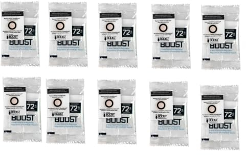 10x Integra Boost Humipack 2-way 72% 8g Beutel mit Austausch-Indikatorkarte Humidorbefeuchter