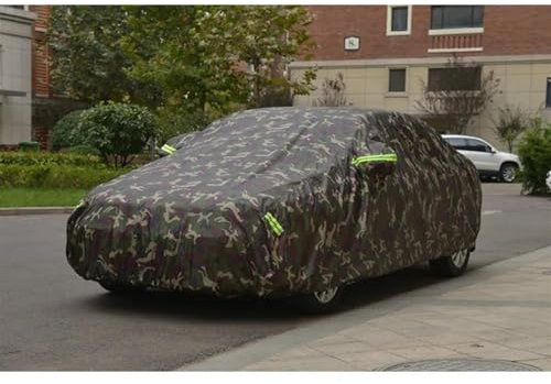 WOLWES Vollgarage Abdeckplane Kompatibel Mit Lada Für Niva, Garagen-Autoabdeckung, Für Drinnen Und Draußen, Ganzjährig, Wasserabweisend, Atmungsaktiv, Vollständige Autoabdeckung