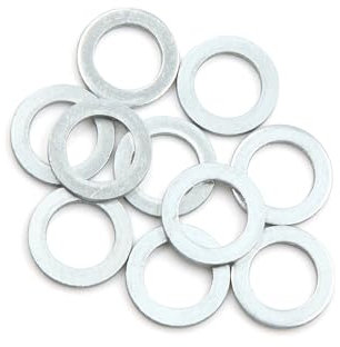 Motoforti 10pcs Engine Oil Crush Washers Car Drain Gaskets 12mm ID. 19.7mm OD. Long-lasting