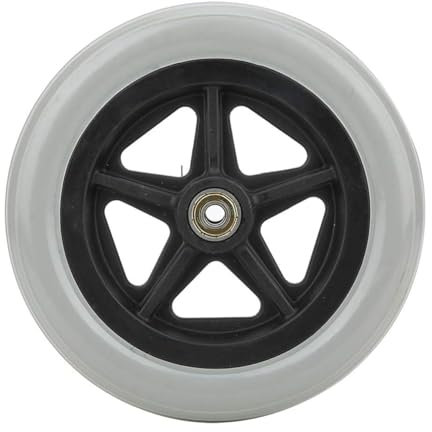 Rollstuhl-Vorderräder, Rollstuhlzubehör, Ersatzteile, Gummirad, Ersatz für Rollstühle, Rollatoren, Gehhilfen (15,2 cm, 17,8 cm, 20,3 cm) (15,2 cm)