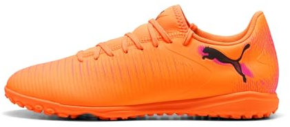 PUMA Unisex Future 8 Play TT Soccer Shoe, Heat FIRE Black-Ravish, 9 UK