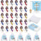 YumSur 50stk Jesus Miniatur-Figuren, Enthalten 50 Gebet Schrift Karten und Organza Taschen Little Jesus Religiöses Geschenk für Sonntag Schule Christliche Kirche Party Favor