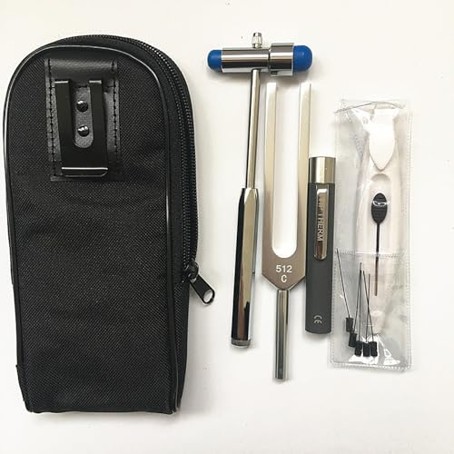 SXTYFBB Neuralhammer-Set, 4-teiliges Reflexhammer-Set, diagnostischer Reflex-Perkussionsmassagehammer, unverzichtbares neurologisches Untersuchungsinstrument für Krankenschwestern