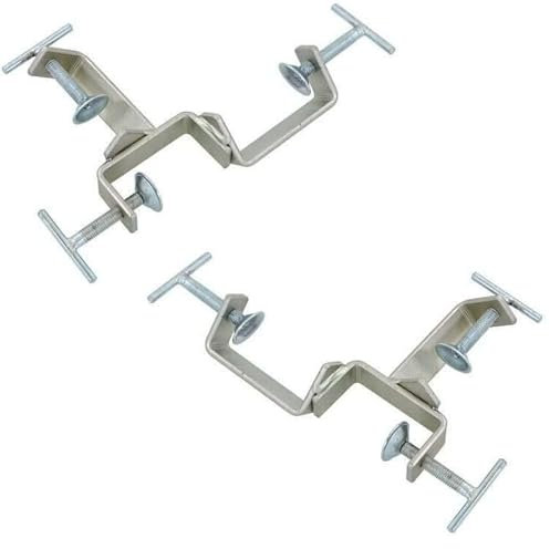 2pk 3 Way Timber Zinc Plated Clamp Adjustable for Bricklaying 76 x 76mm to 38 x 38mm Zinc Profiles Clamp Setting Out Brick Laying
