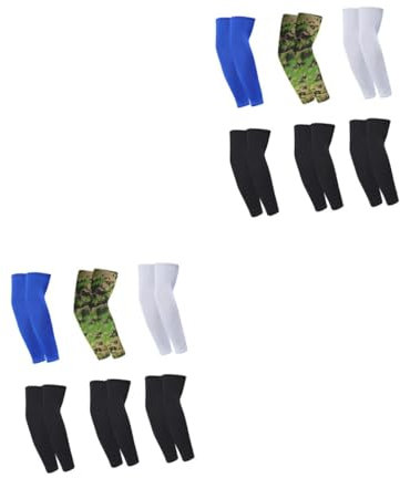 BESTYASH 2 Sätze 6 Paare Sonnenschutzhülle armlehne handlauf handläufe Sonnenschutz ärmel Arm Ärmel Manschettenarmabdeckung UV -Schutzhülsen Kühlarmabdeckungen Radmanschettenärmel Polyester