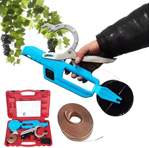 Attrezzi da giardinaggio, attrezzi for legare i fiori con nastro adesivo, macchina elettrica for legare le piante, macchina for legare le piante da giardino senza fili con filo di legatura da 90 m