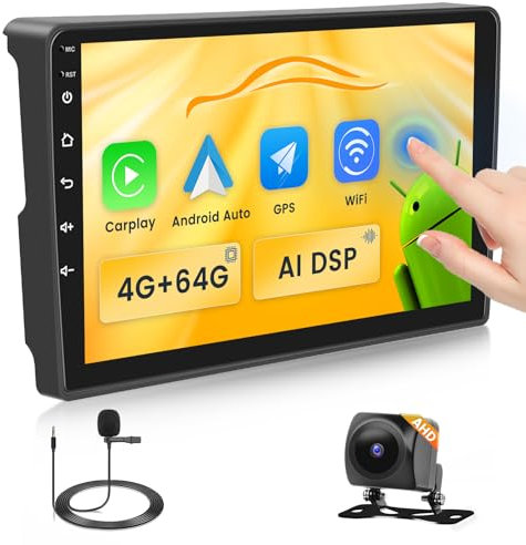 Fuluku 4+64G Android Autoradio per Citroen Berlingo B9 2008-2017 con Wireless Carpaly&Android Auto, 9'' IPS Touch Screen Radio con Bluetooth 5.0/GPS/Telecamera posteriore/FM/WiFi/SWC