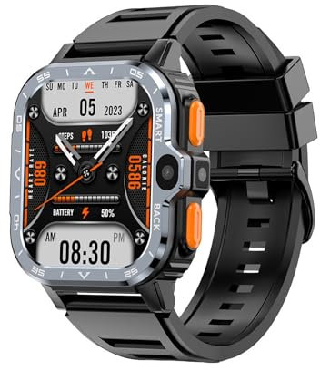 DASEB Valdus PGD Android Smart Watch Men GPS 16G/64G ROM Almacenamiento HD Cámara dual NFC 2G 4G Tarjeta SIM Wi -Fi Reloj Bluetooth de acceso rápido rápido, 4G RAM and 64G ROM, Black 100W, Ágata