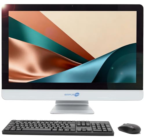 SIMPLETEK - All in One AIO 24 FHD Touchscreen Windows 11 Pro i5 16 GB RAM 960 GB SSD Computer PC Desktop Webcam POS Case