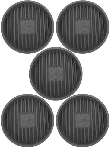 IWOWHERO 5pcs Plastic Toilet Plunger Holder Drip Tray with Efficient Sanitary Storage and Quick Drying Features, Non-scratch Plunger Mat for Bathroom under Sink Use