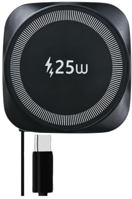 Qi2.2 Wireless Charger with Retractable Cable, 25W Mag safe Charger iPhone | Strong magnetic,Portable for Travel 25W for iPhone 17,Good heat dissipation Charging Pad, Fast Samsung Google Pixel Charger