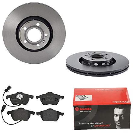 2 Bremsscheiben belüftet 312 mm + Bremsbeläge Vorne von Brembo Innenbelüftet (1420-53617) Bremsensatz Bremsanlage Bremsen-Kit,Bremsenset, Bremsscheiben, Bremsbeläge, Bremsen-Set, Beläge, Bremsbelag,