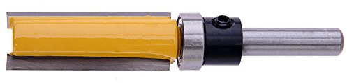 amazingdeal365 Trim Router, 1pc 1/10,2 cm X 1/5,1 cm X 38 mm Schaft Flush Trim Router Bit Edge Tool Cutter