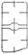 Griglia in piattina per piano cottura Franke 422x212 2 fuochi sinistro 1981553 133.0042.036 Adattabile serie PTC PTI PTT