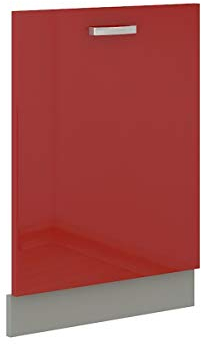 Frontblende Geschirrspüler vollintegriert 60 cm Rot Hochglanz Küche Rose Bianca