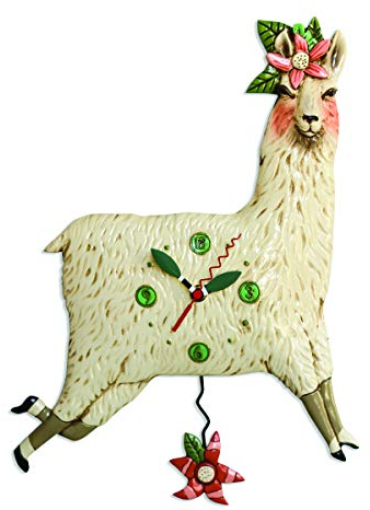 Allen Designs Llama Love Uhren, 30 x 40 cm, 2 Stück